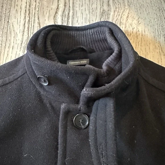 Perry Ellis Portfolio Wool Cashmere Blend Long-Sleeve Full-Zip JacketMen's Small